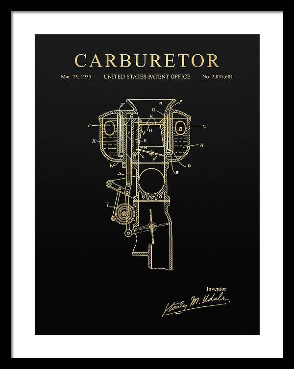 Carburetor Gold Patent Us2035681a