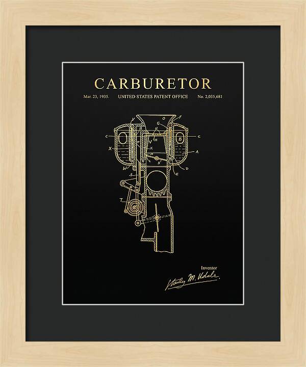 Carburetor Gold Patent Us2035681a