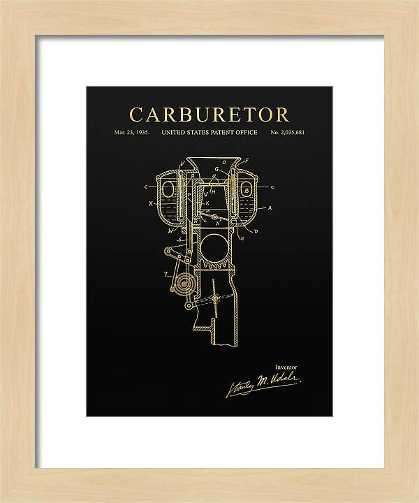 Carburetor Gold Patent Us2035681a