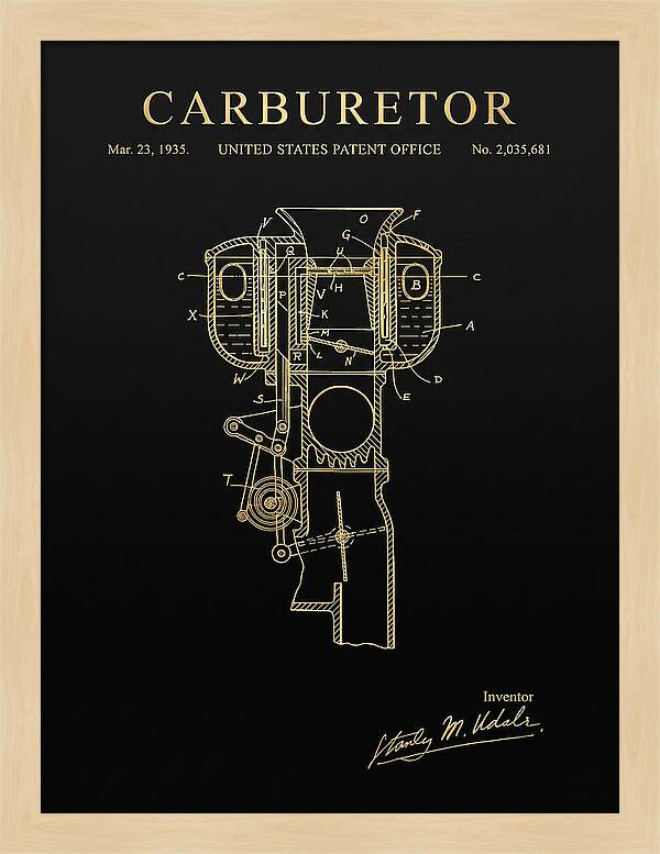 Carburetor Gold Patent Us2035681a