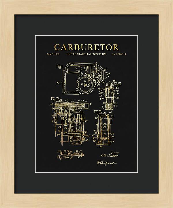 Carburetor Gold Patent Us2066318a