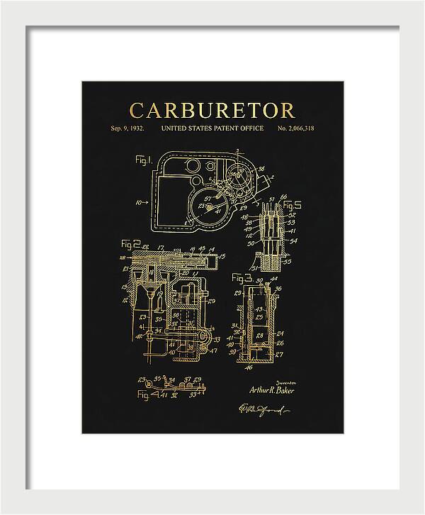 Carburetor Gold Patent Us2066318a