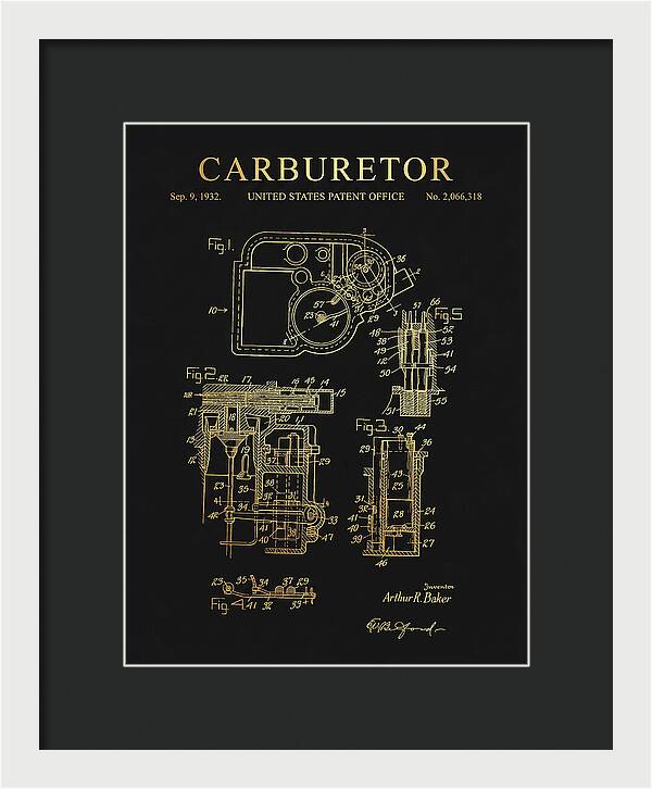 Carburetor Gold Patent Us2066318a