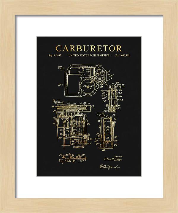 Carburetor Gold Patent Us2066318a