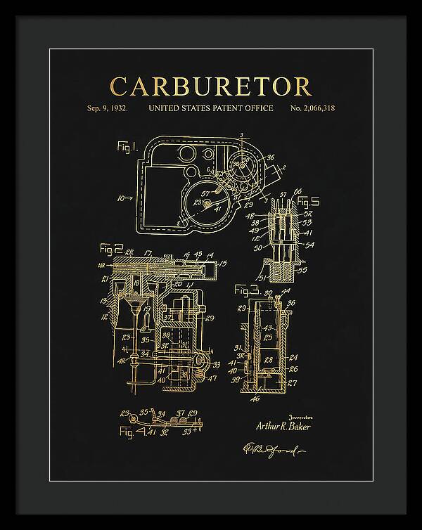 Carburetor Gold Patent Us2066318a