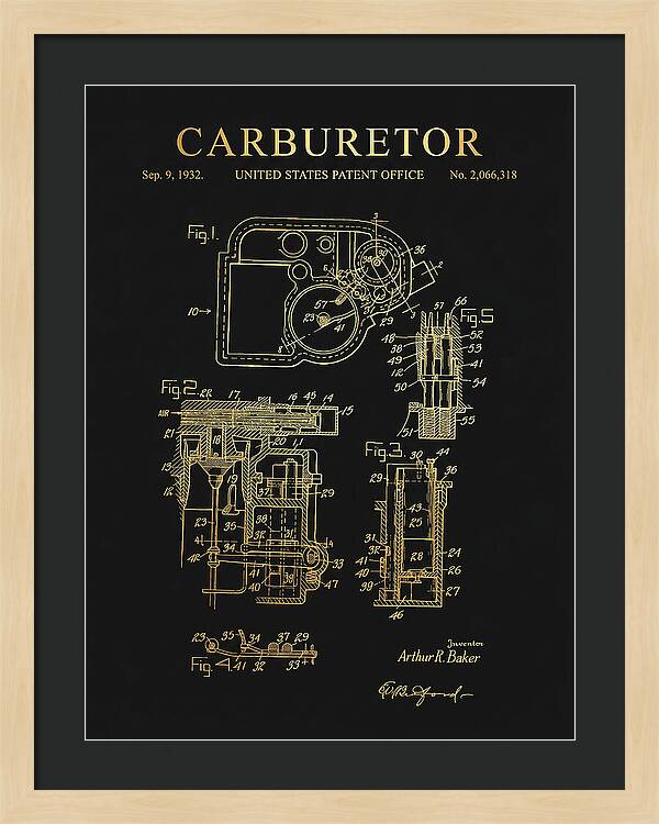 Carburetor Gold Patent Us2066318a
