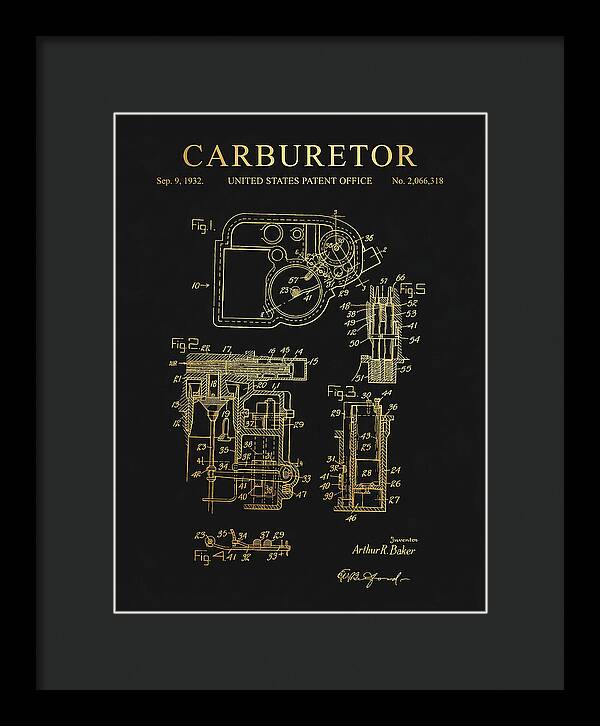 Carburetor Gold Patent Us2066318a