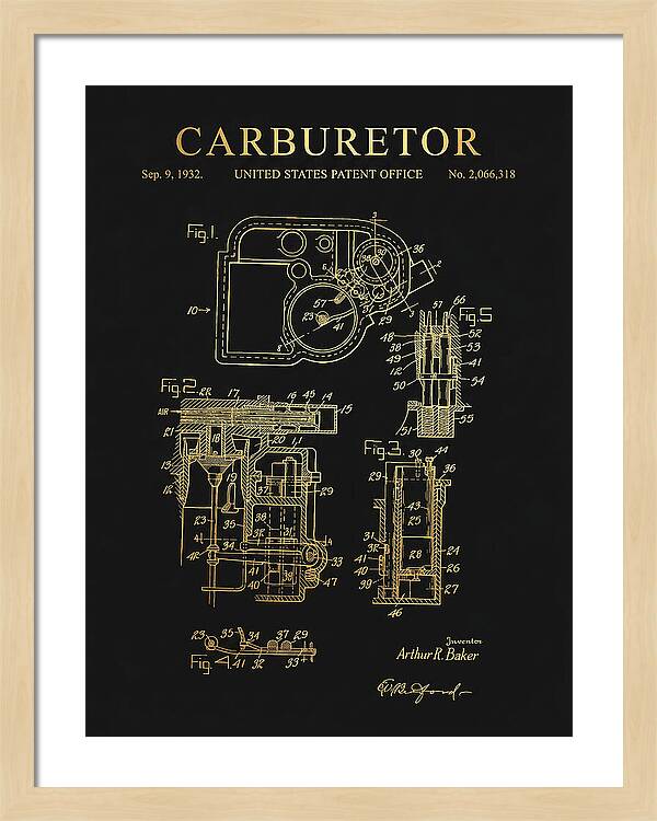 Carburetor Gold Patent Us2066318a