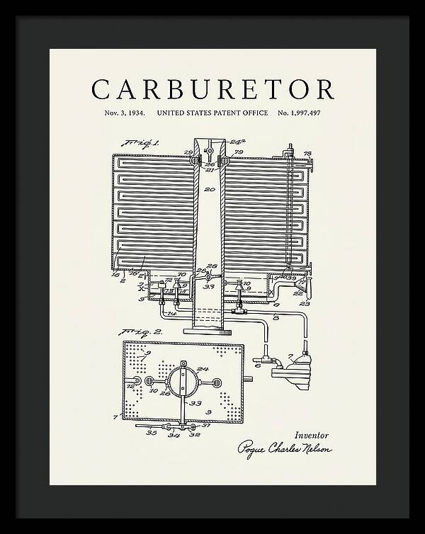 Carburetor Minimalist Patent Us1997497a