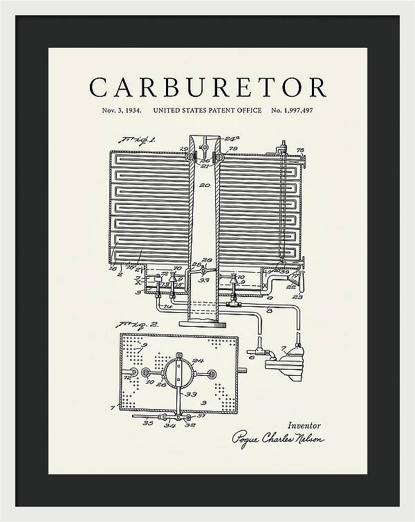 Carburetor Minimalist Patent Us1997497a