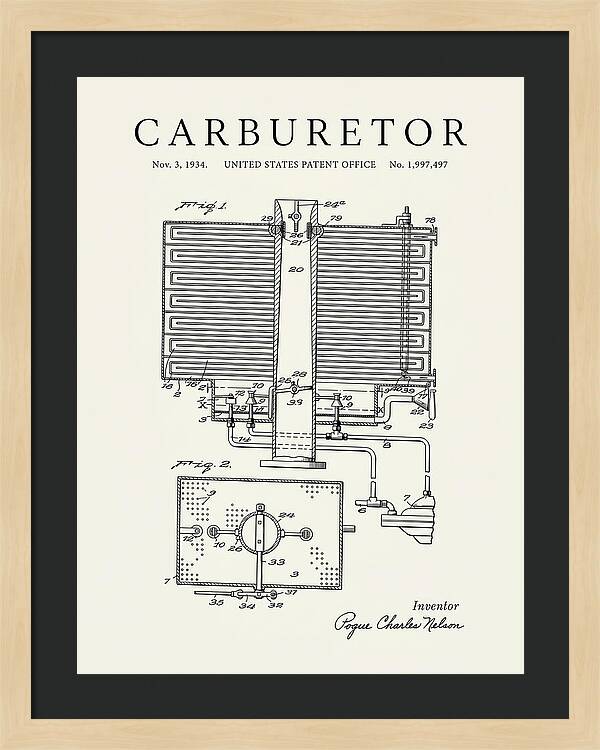 Carburetor Minimalist Patent Us1997497a