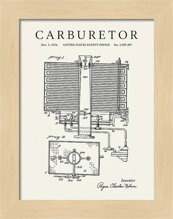 Carburetor Minimalist Patent Us1997497a