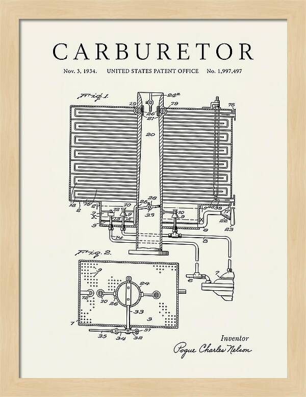 Carburetor Minimalist Patent Us1997497a