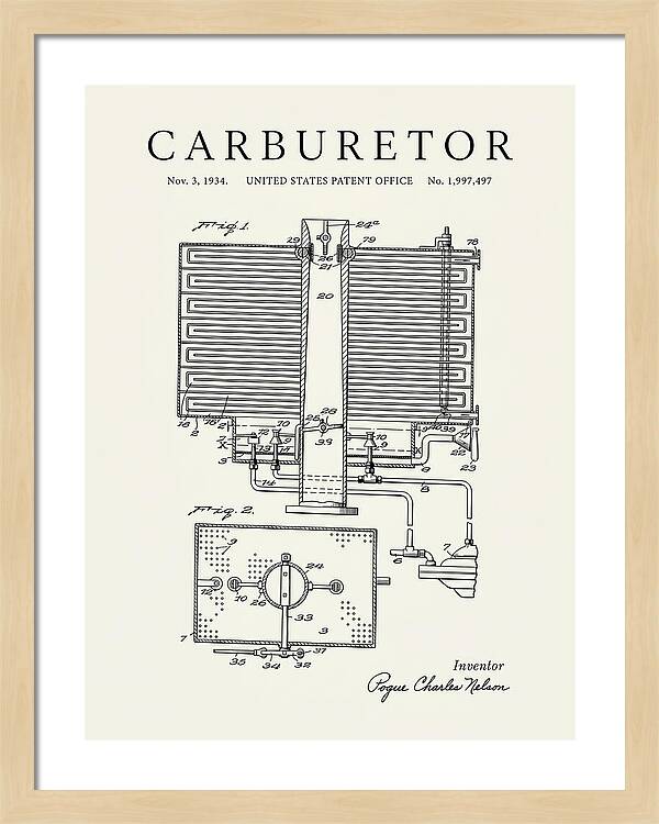 Carburetor Minimalist Patent Us1997497a