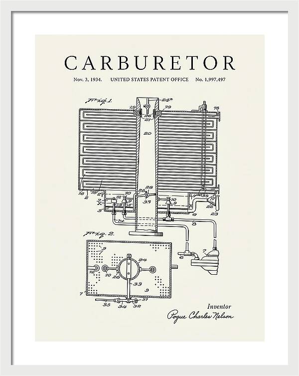 Carburetor Minimalist Patent Us1997497a