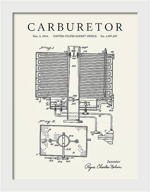 Carburetor Minimalist Patent Us1997497a