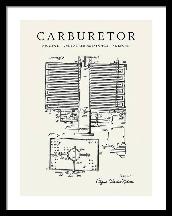 Carburetor Minimalist Patent Us1997497a
