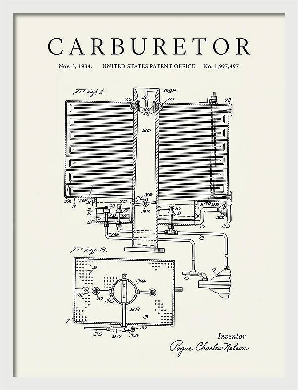 Carburetor Minimalist Patent Us1997497a