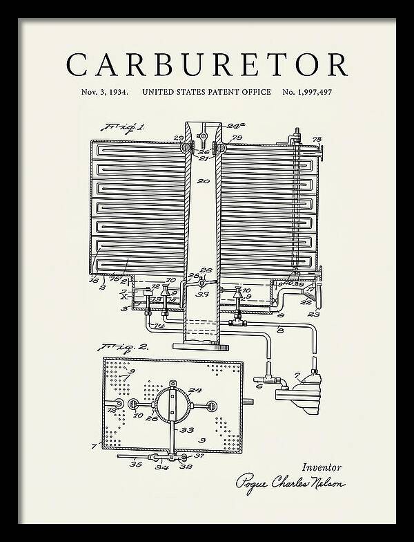 Carburetor Minimalist Patent Us1997497a