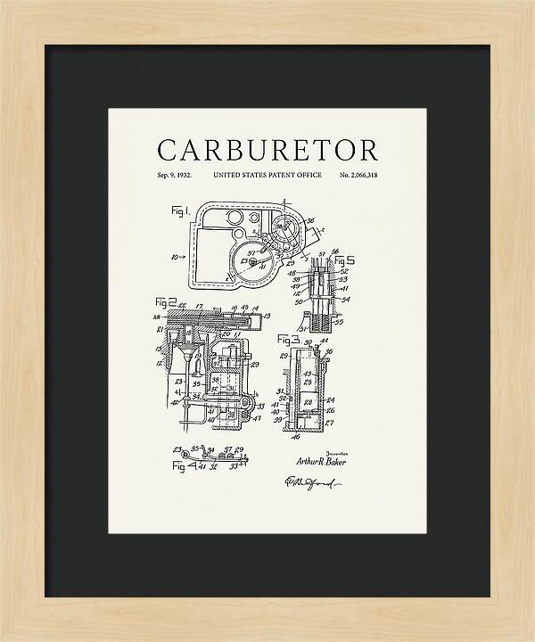 Carburetor Minimalist Patent Us2066318a