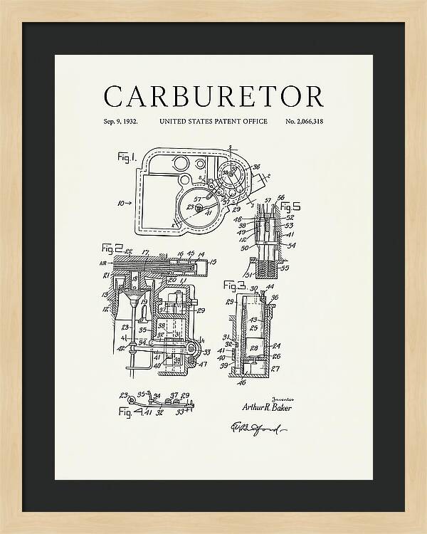 Carburetor Minimalist Patent Us2066318a
