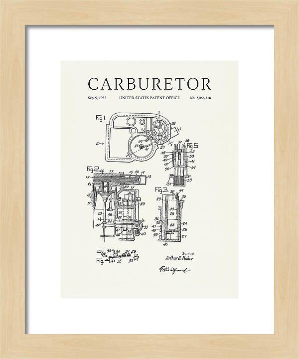 Carburetor Minimalist Patent Us2066318a