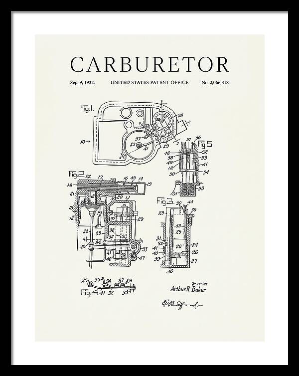 Carburetor Minimalist Patent Us2066318a