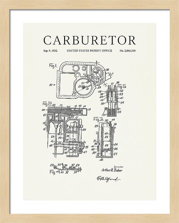 Carburetor Minimalist Patent Us2066318a