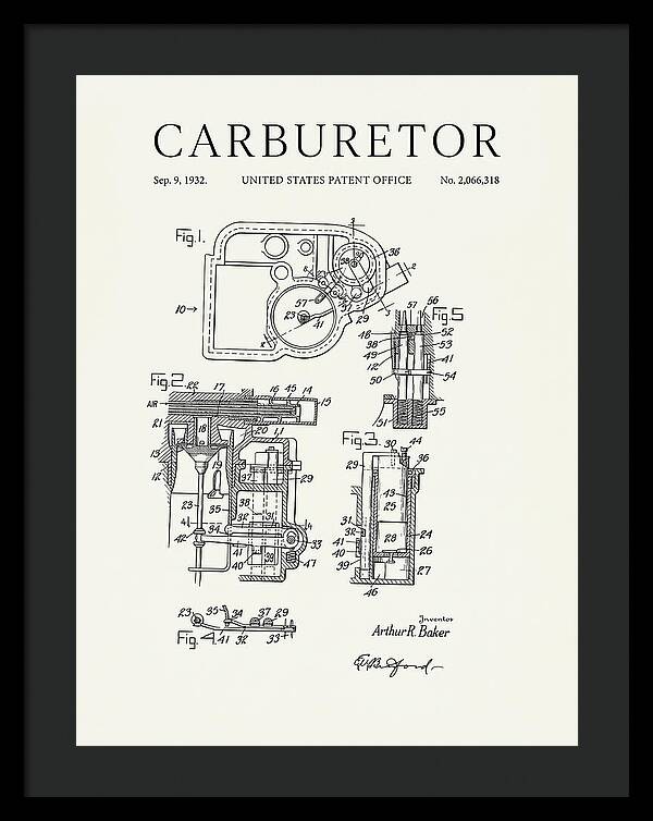 Carburetor Minimalist Patent Us2066318a