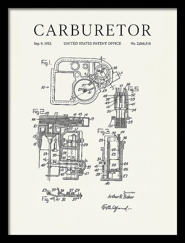 Carburetor Minimalist Patent Us2066318a