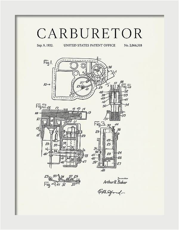 Carburetor Minimalist Patent Us2066318a