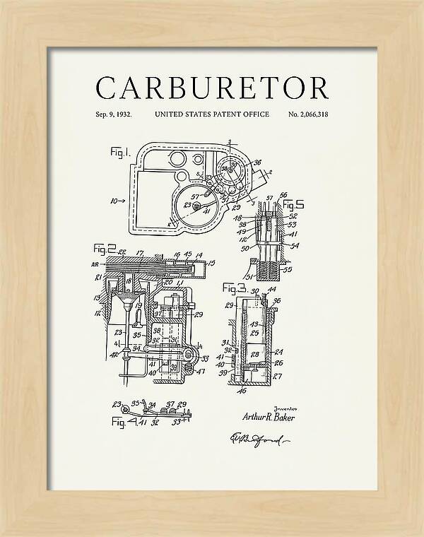Carburetor Minimalist Patent Us2066318a