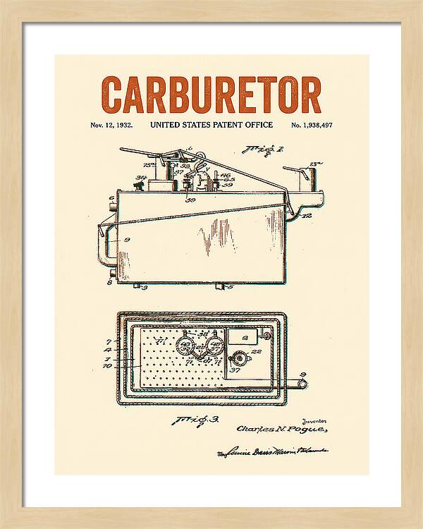 Carburetor Retro Patent Us1938497a