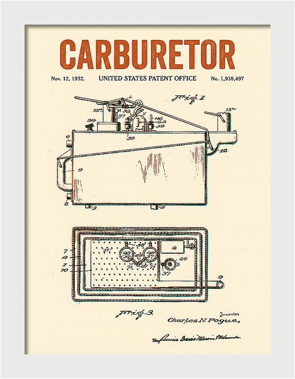Carburetor Retro Patent Us1938497a