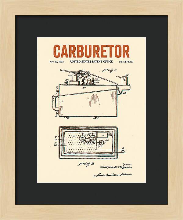 Carburetor Retro Patent Us1938497a