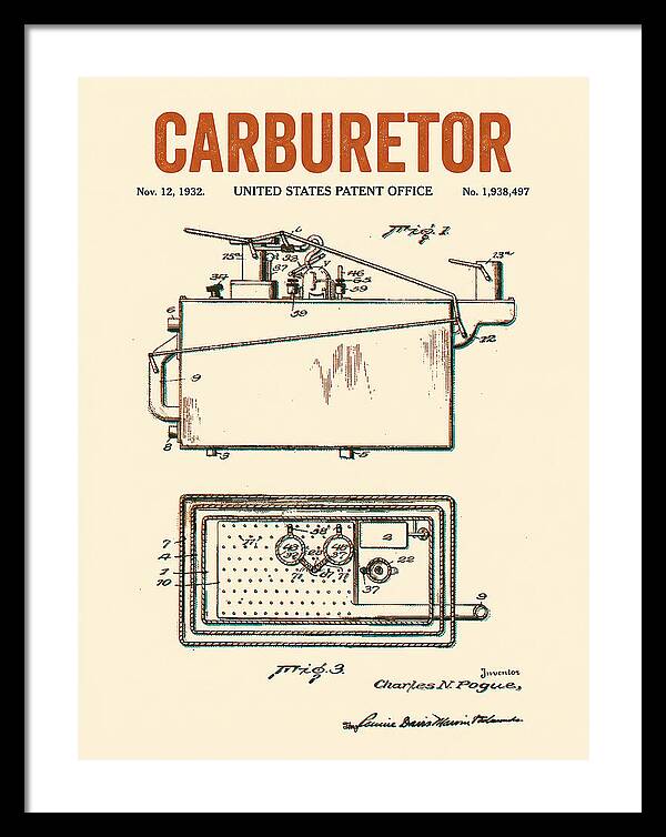 Carburetor Retro Patent Us1938497a