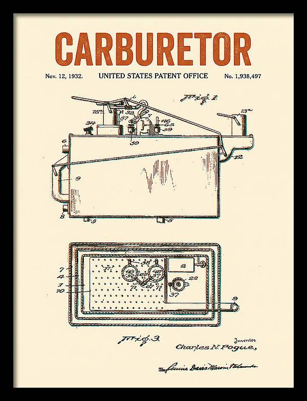 Carburetor Retro Patent Us1938497a