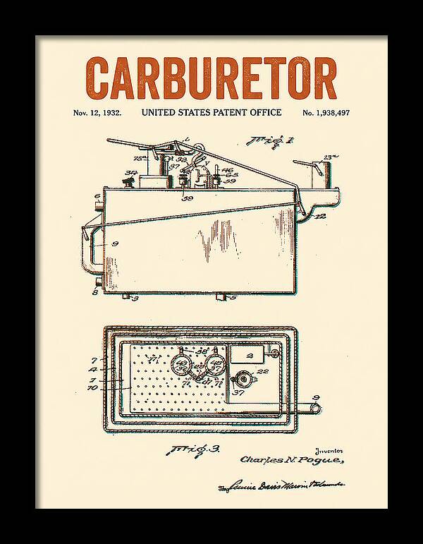 Carburetor Retro Patent Us1938497a