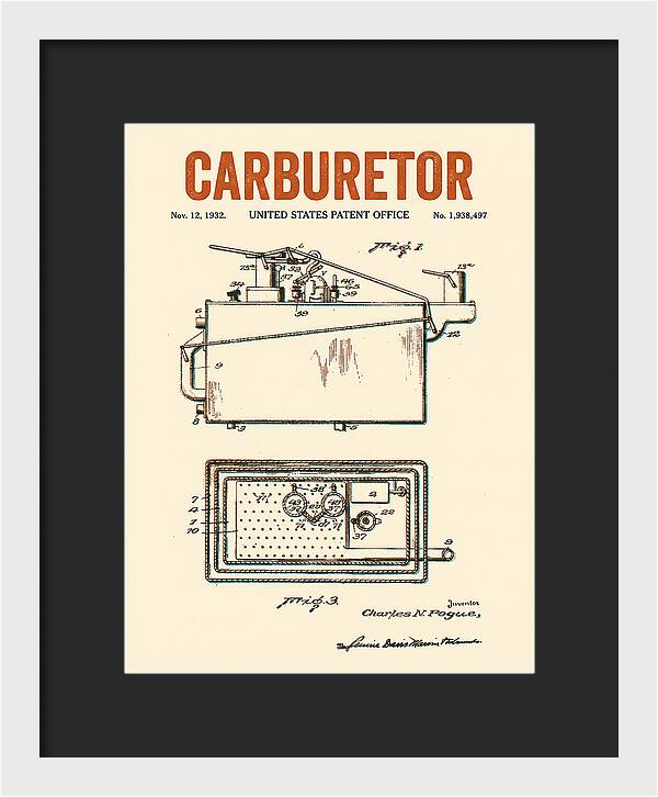 Carburetor Retro Patent Us1938497a