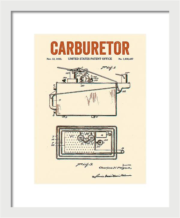 Carburetor Retro Patent Us1938497a