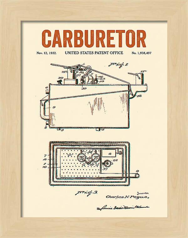 Carburetor Retro Patent Us1938497a