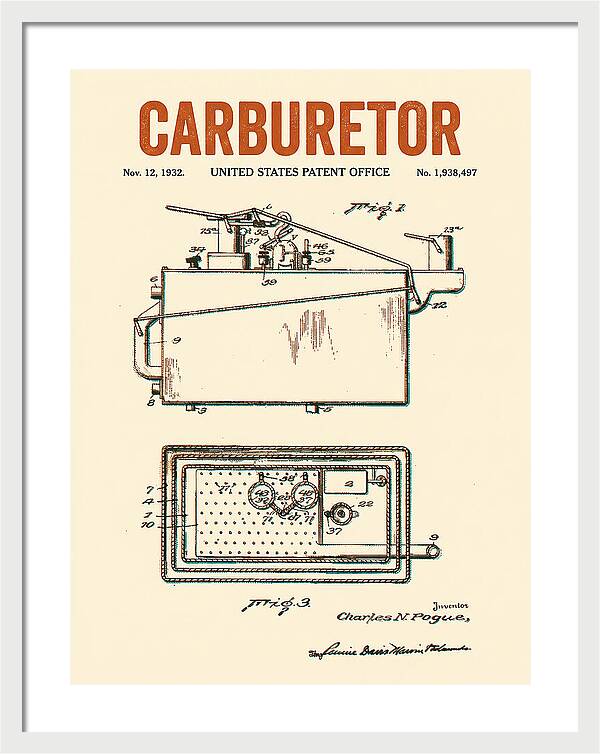 Carburetor Retro Patent Us1938497a