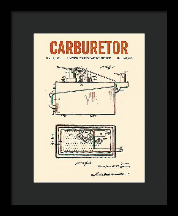 Carburetor Retro Patent Us1938497a