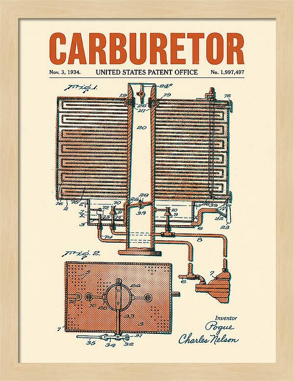Carburetor Retro Patent Us1997497a