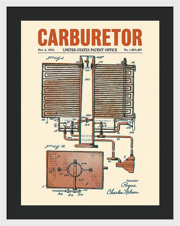 Carburetor Retro Patent Us1997497a