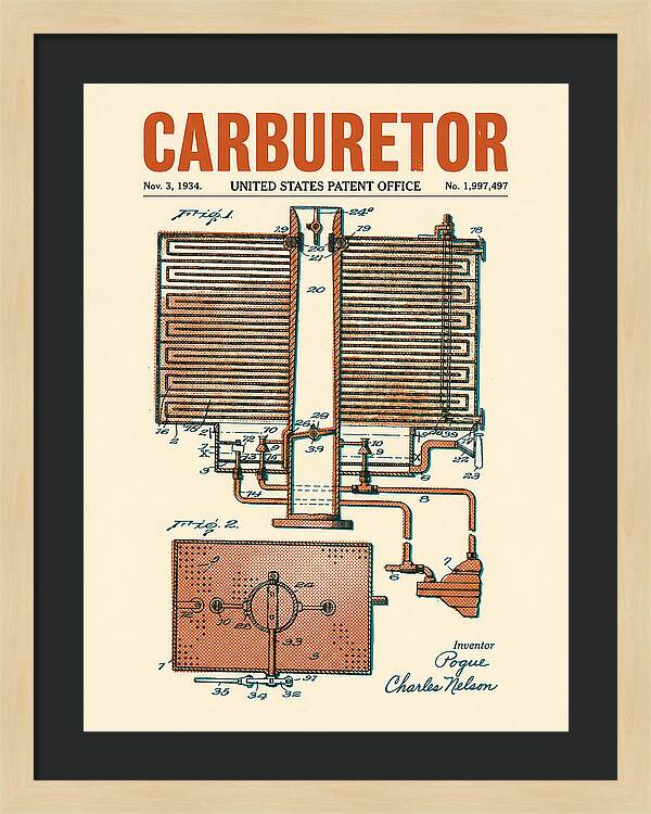 Carburetor Retro Patent Us1997497a