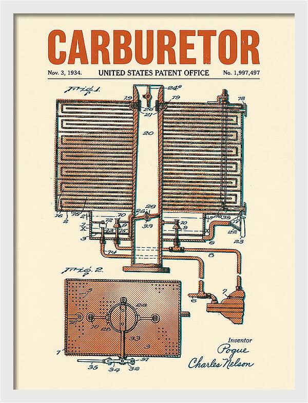 Carburetor Retro Patent Us1997497a