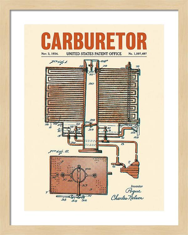 Carburetor Retro Patent Us1997497a