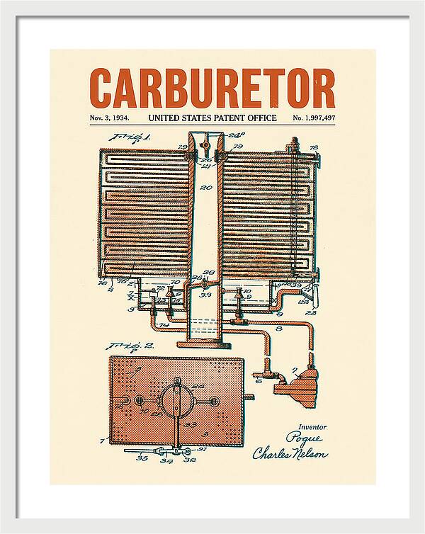 Carburetor Retro Patent Us1997497a