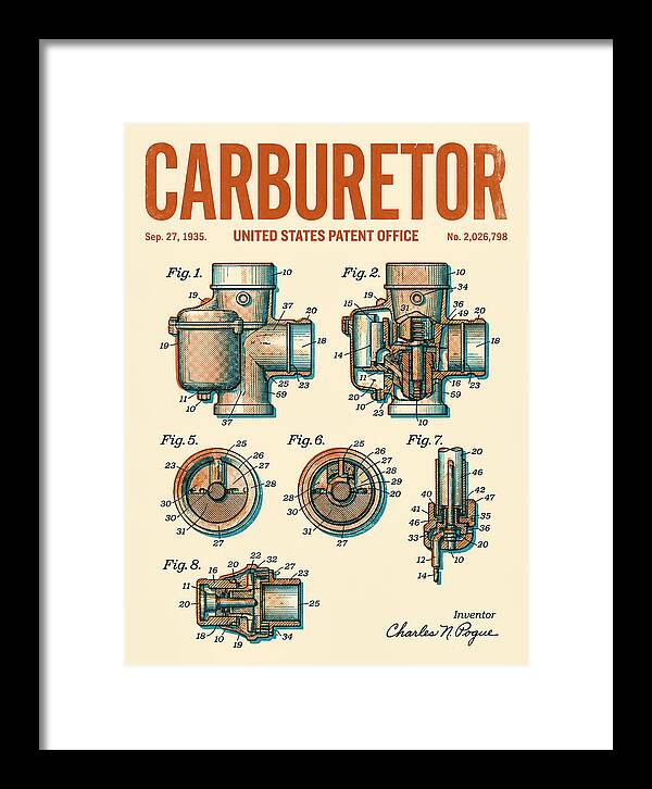 Carburetor Retro Patent Us2026798a